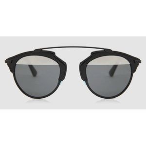 Authentic Christian Dior SoReal Womens/Unisex Black Round Sunglasses Shades